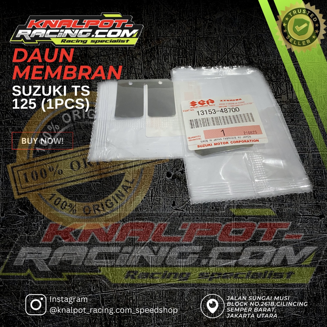 PLAT DAUN MEMBRAN SUZUKI TS 125 (1PCS)